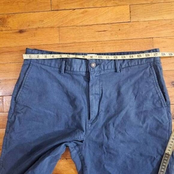Flint and Tinder Shorts Mens 36 Blue Khaki Chino Pockets - Picture 3 of 6